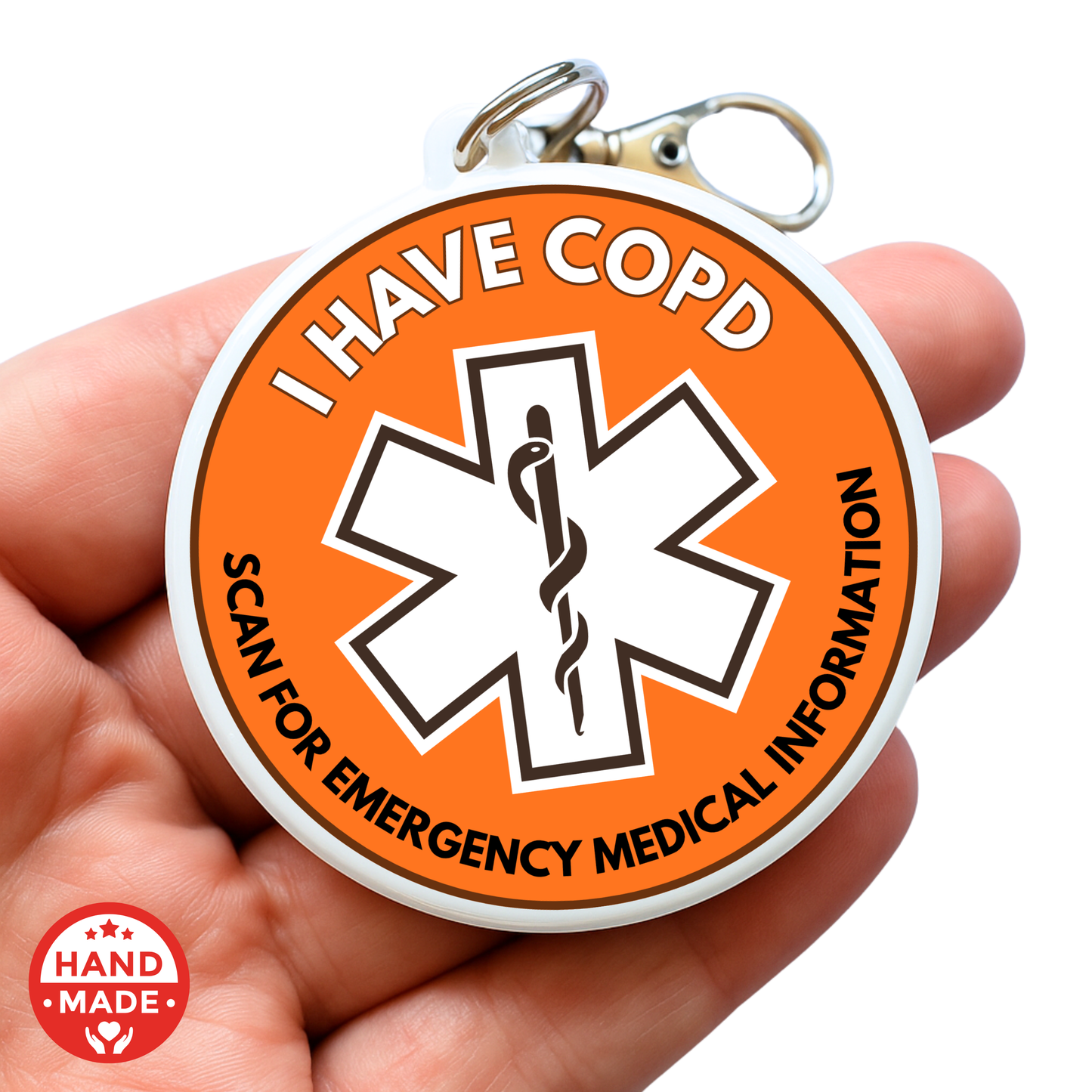 COPD MEDICAL TAG | Scannable NFC Keychain