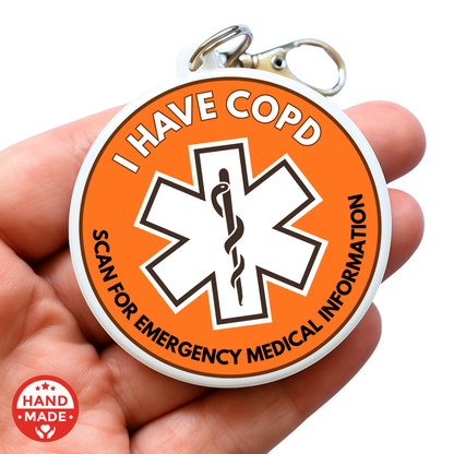 COPD MEDICAL TAG | Scannable NFC Keychain