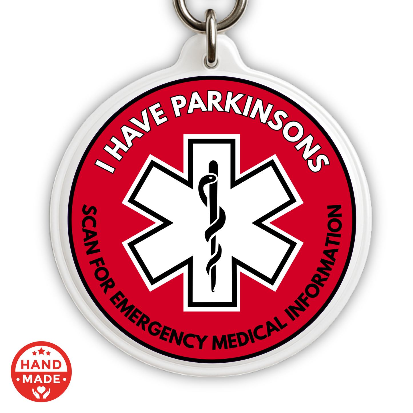 PARKINSONS MEDICAL TAG | Scannable NFC Keychain