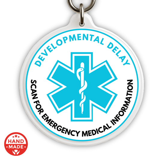 DEVELOPMENTAL DELAY MEDICAL TAG  | Scannable NFC Keychain