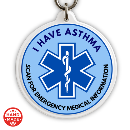 ASTHMA MEDICAL TAG | Scannable NFC Keychain