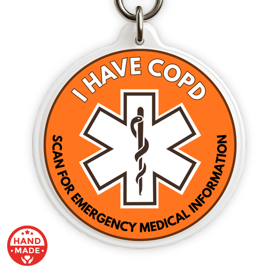 COPD MEDICAL TAG | Scannable NFC Keychain