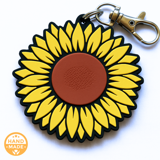 3D Invisible Illness Sunflower |  Scannable NFC Keychain