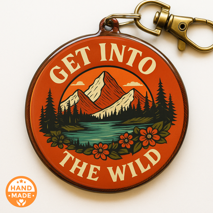 Get Into The Wild - Outdoor - Orange | Scannable NFC Keychain