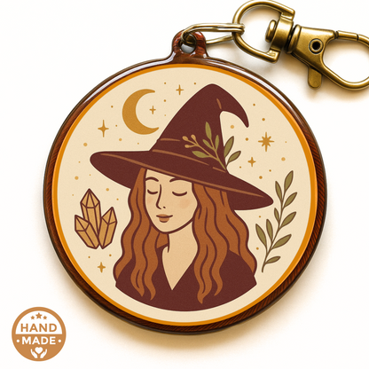 Autumn Witch | Scannable NFC Keychain