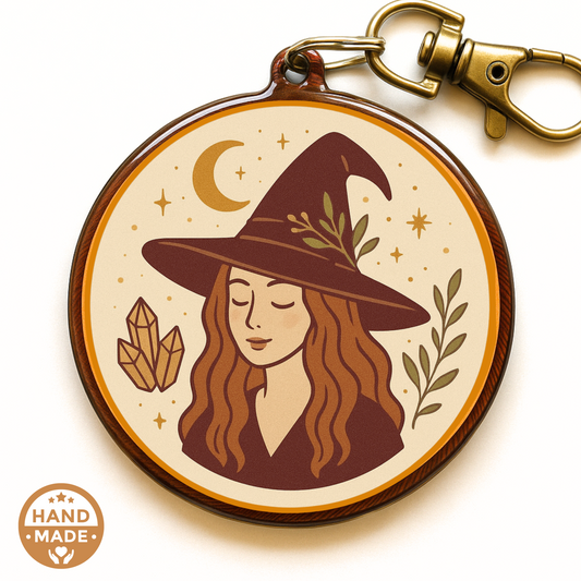 Autumn Witch | Scannable NFC Keychain