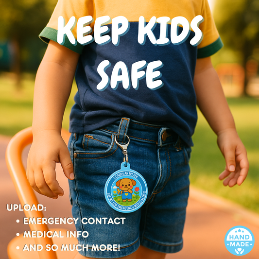 Epi Pen Puppy |  Emergency Alert Scannable NFC Keychain