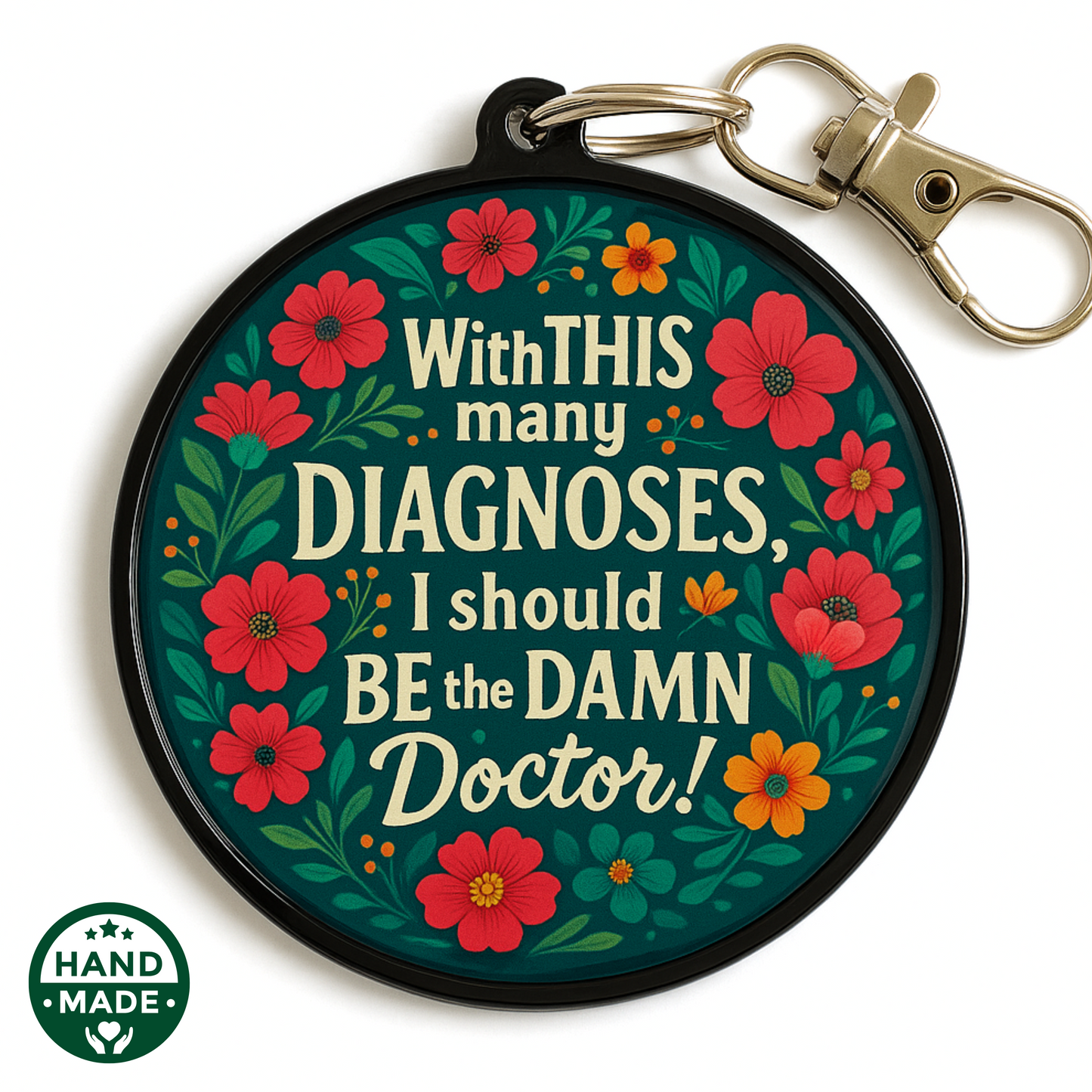 Funny Chronic Illness Spoonie Humour | Scannable NFC Keychain