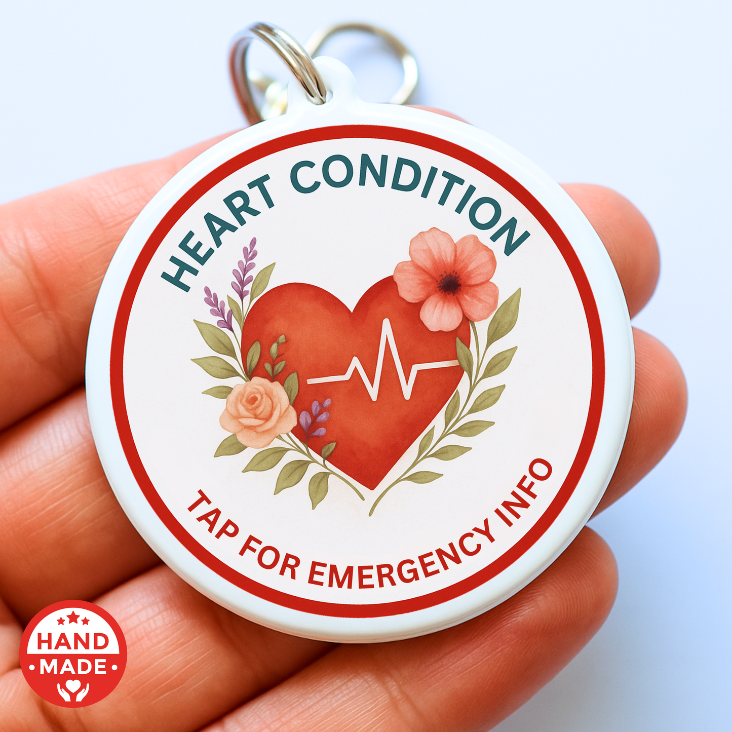 Heart Condition | Emergency Alert Scannable NFC Keychain