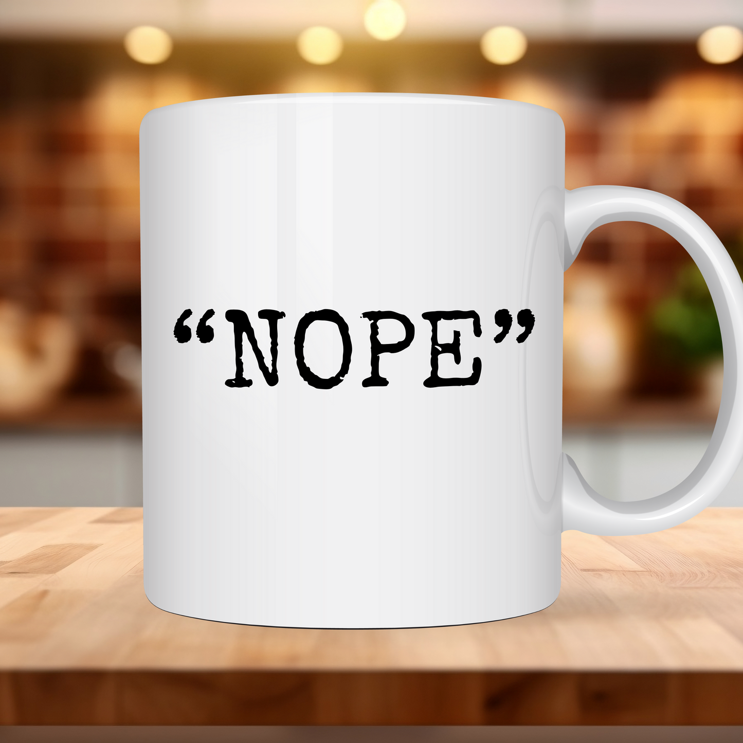 "NOPE" Mug