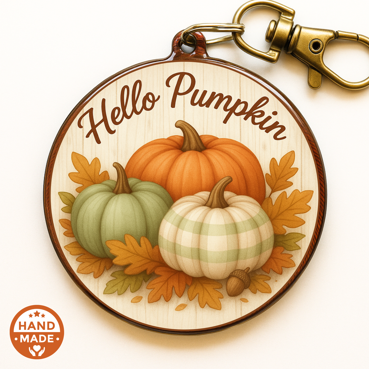 Hello Pumpkin | Autumnal Fall Scannable NFC Keychain