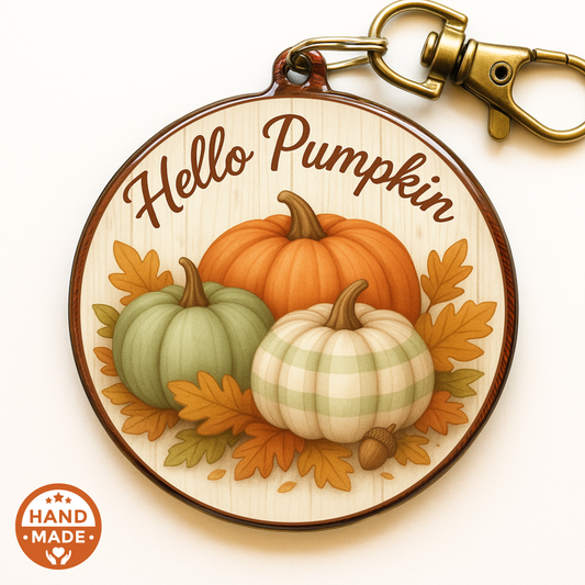 Hello Pumpkin | Autumnal Fall Scannable NFC Keychain