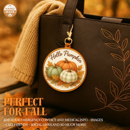 Hello Pumpkin | Autumnal Fall Scannable NFC Keychain