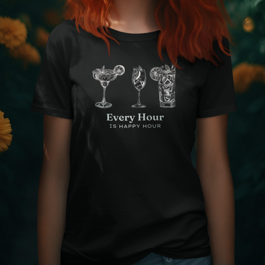 Happy Hour Tee - Grab a Cocktail!