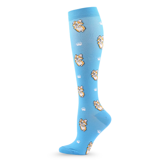Cute Fun Corgi Compression Socks