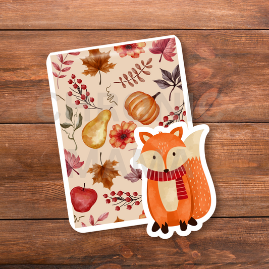 Foxy Autumn Magnetic Bookmark