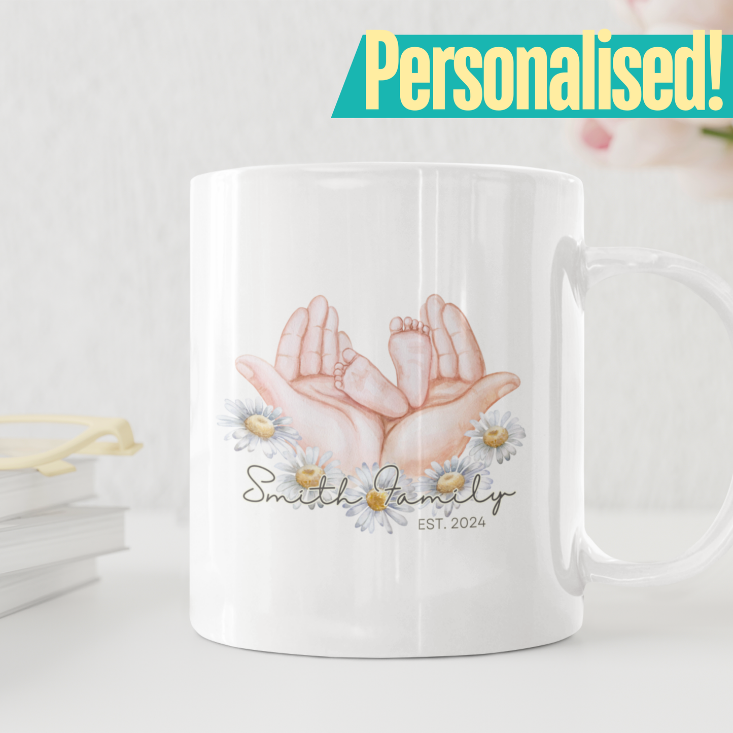 Custom New Family New Baby Gift Mug