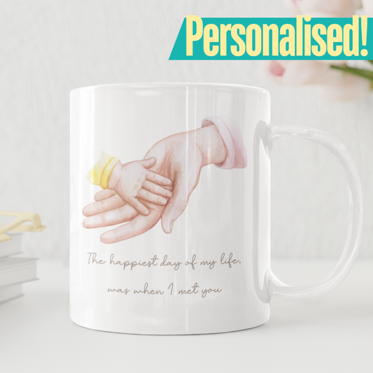 Custom message New Baby Gift Mug